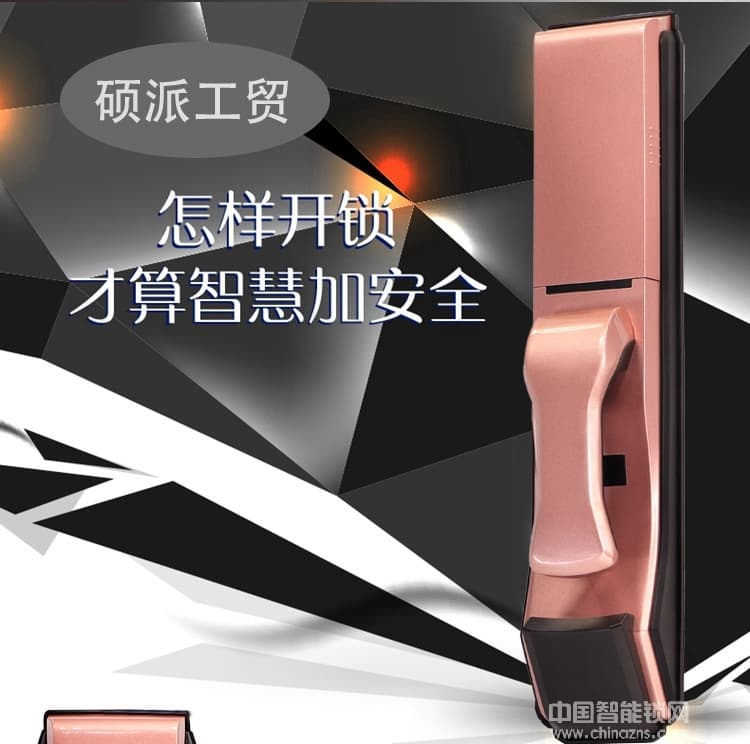碩派木門智能電子密碼鎖 滑蓋指紋鎖