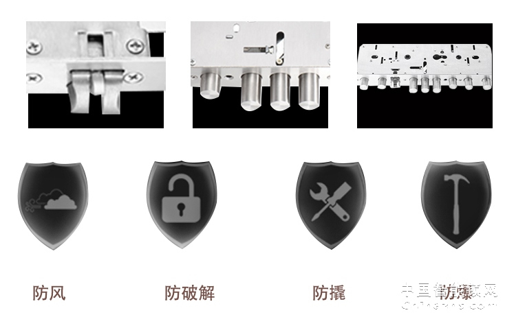 愛爾家防盜門智能鎖Y801 雙重認證/多種開鎖方式
