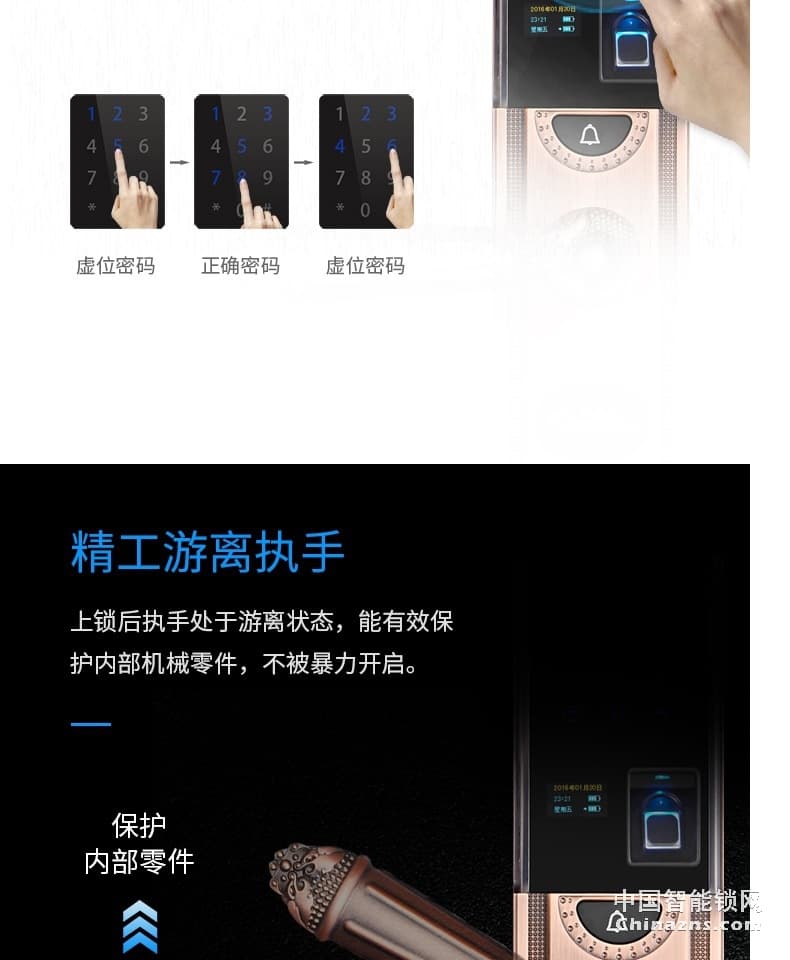 羅曼斯全自動(dòng)智能鎖DD2 家用防盜門(mén)指紋鎖密碼電子入戶(hù)門(mén)鎖