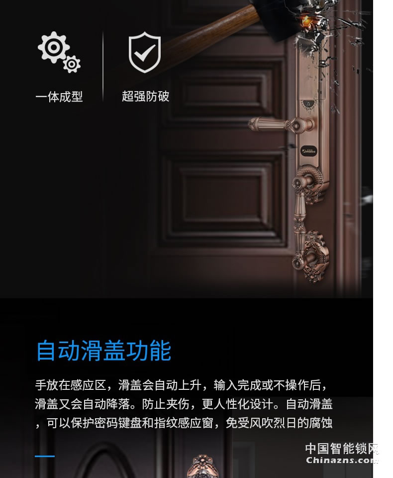 羅曼斯全自動(dòng)智能鎖DD2 家用防盜門(mén)指紋鎖密碼電子入戶(hù)門(mén)鎖