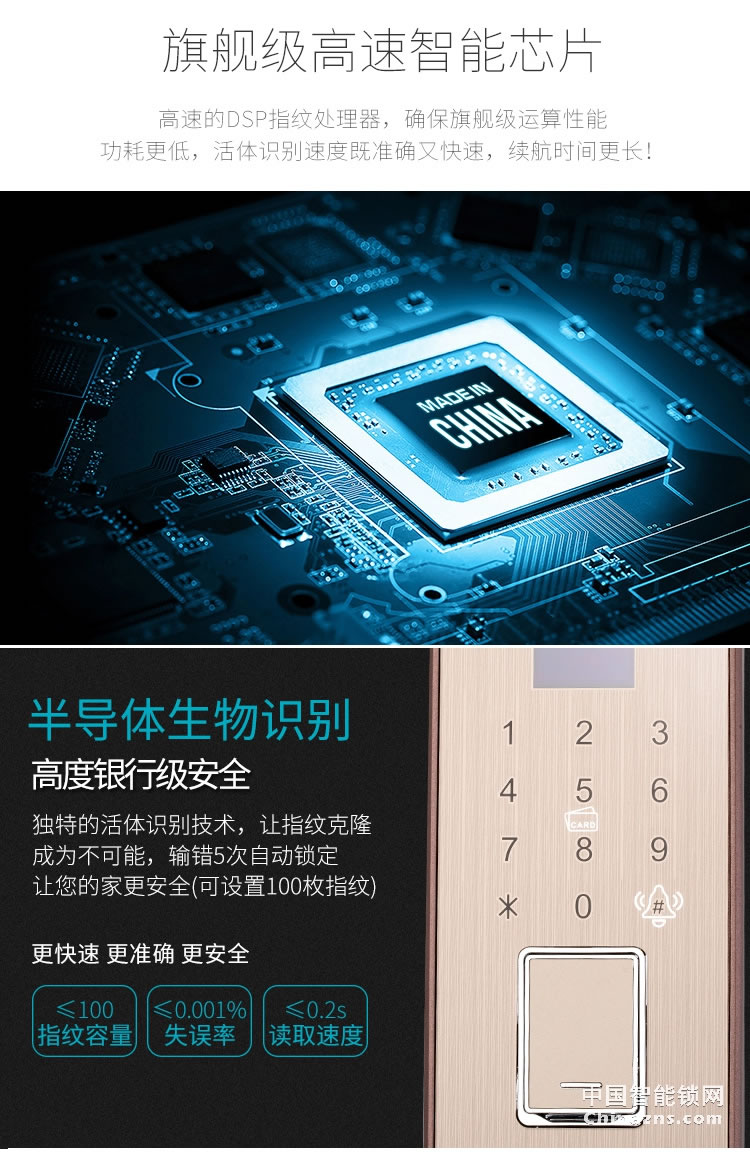 榮事達(dá)品冠密碼鎖小智16 家用防盜門指紋鎖