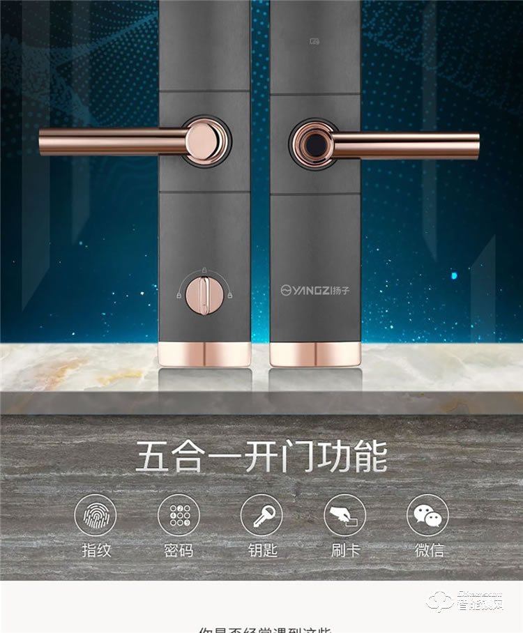 揚子智能鎖 S2半自動家用智能鎖
