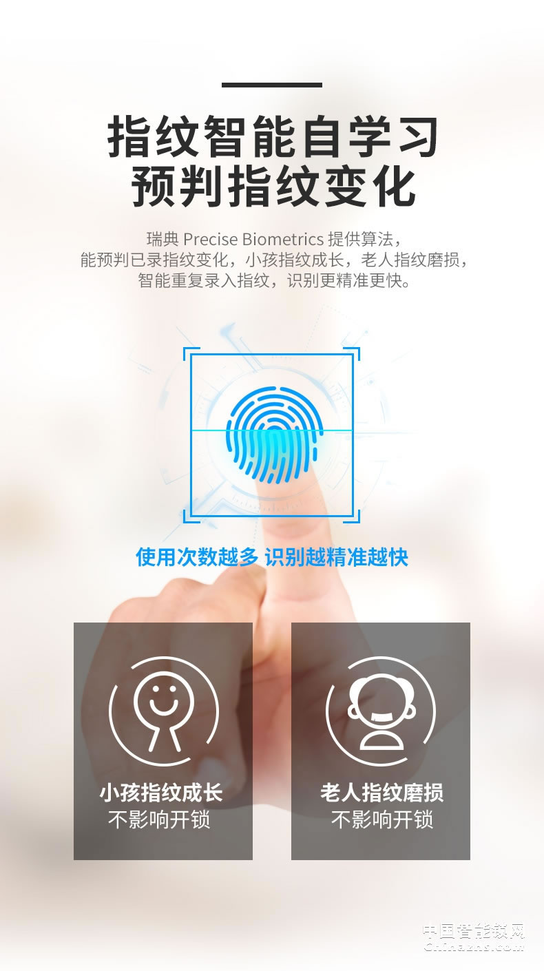 甌寶指紋鎖 家用防盜門密碼鎖 半自動大門電子鎖