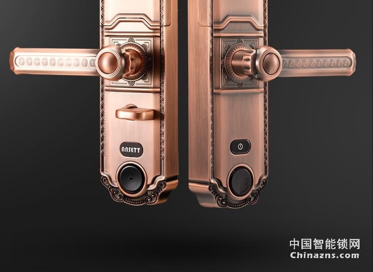 索仕頓全自動滑蓋指紋密碼鎖 家用辦公防盜門木門智能鎖手機APP微信開鎖