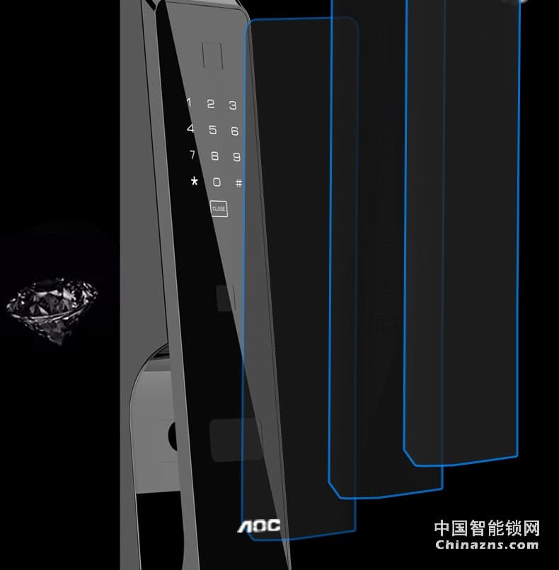 AOC智能鎖 全自動磁卡鎖 家用電子門鎖