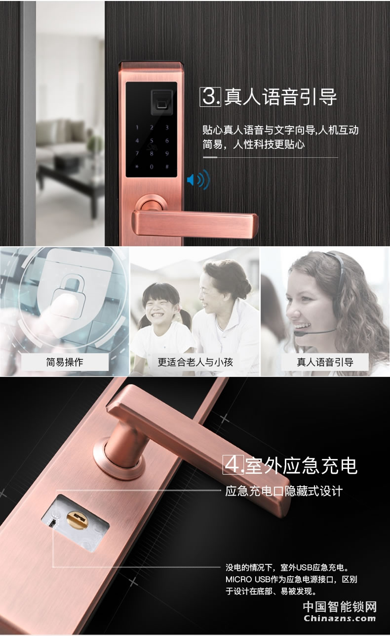 頂固不銹鋼指紋鎖 密碼防盜鎖 電子入戶鎖