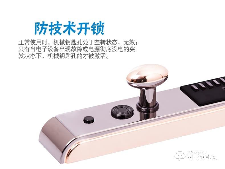 安思恒家用防盜門鎖 電子指紋密碼鎖大門ALA001