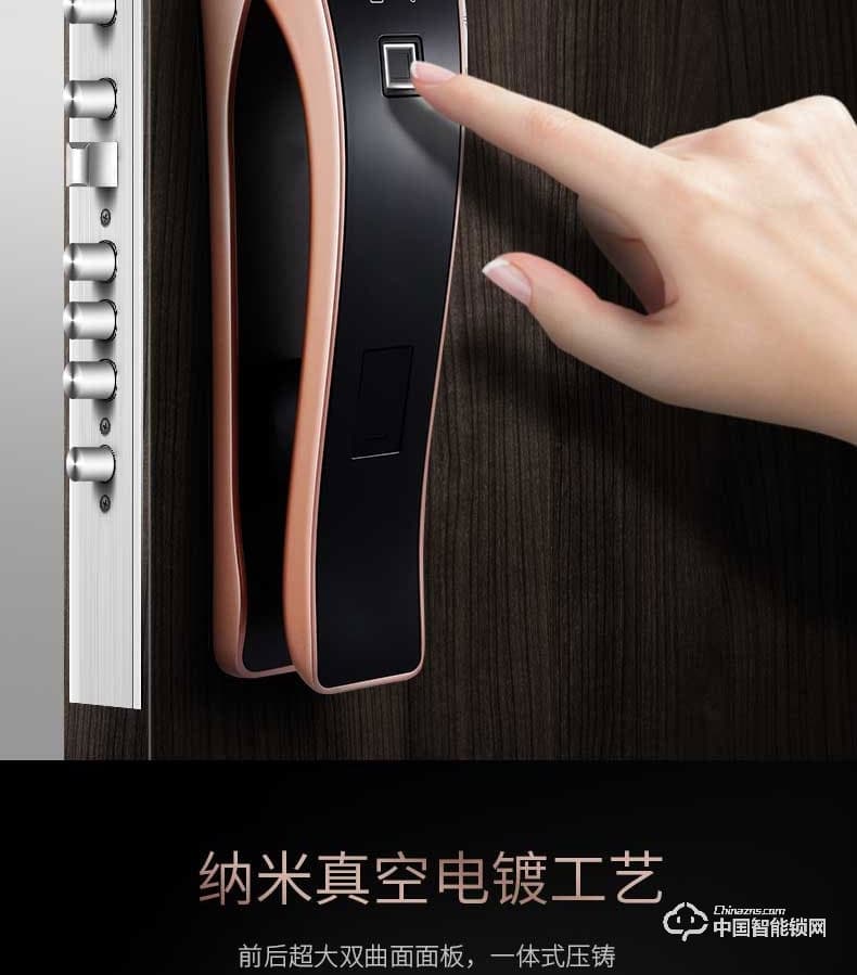 季安指紋鎖 全自動智能門鎖 家用防盜門指紋密碼鎖