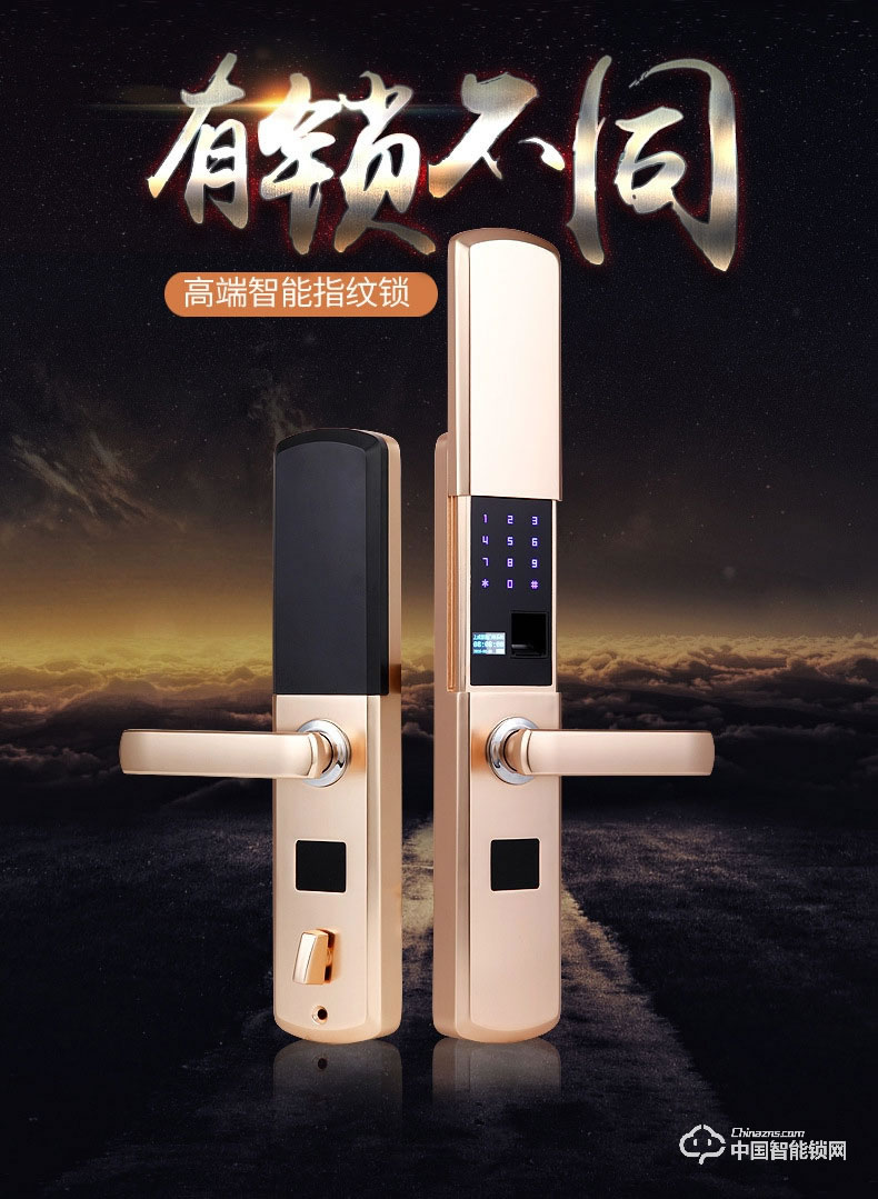 伊派爾指紋鎖 人臉識別掌靜脈指紋鎖家用防盜門鎖密碼鎖智能鎖