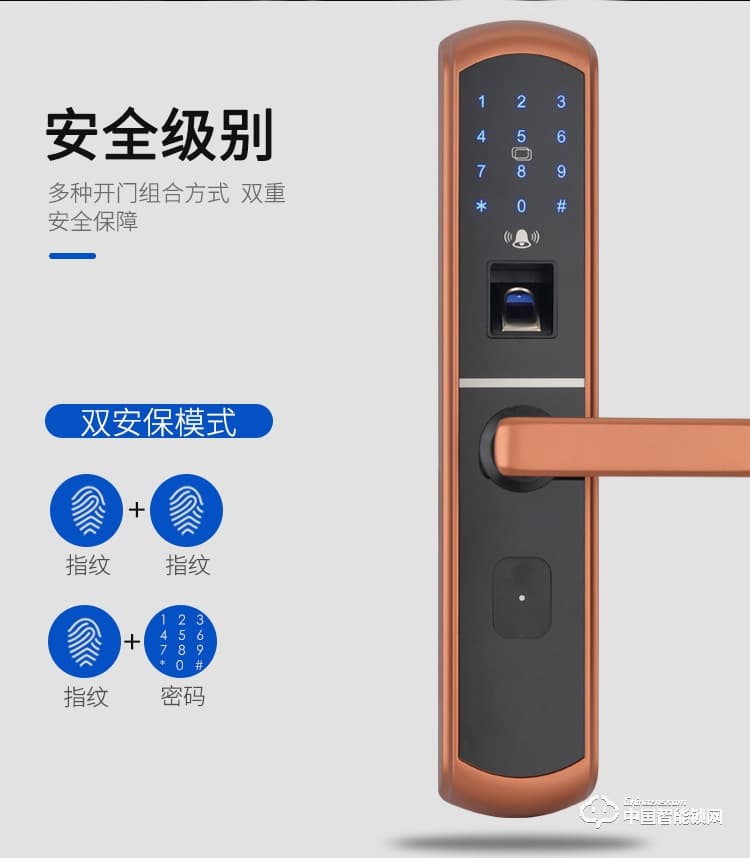 伊派爾指紋鎖 人臉識別掌靜脈指紋鎖家用防盜門鎖密碼鎖智能鎖