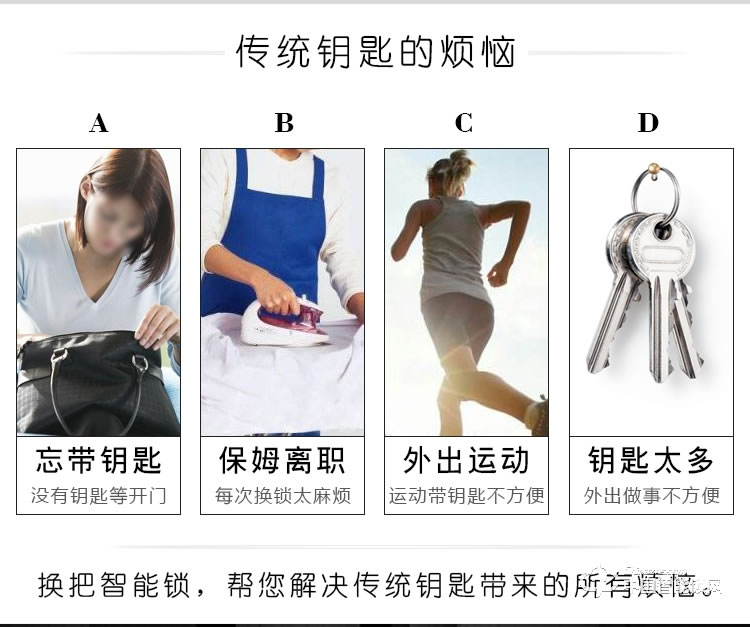 伊派爾指紋鎖 人臉識別掌靜脈指紋鎖家用防盜門鎖密碼鎖智能鎖