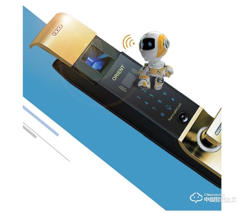 奧聯(lián)智能鎖 小滑蓋指紋密碼鎖 防盜門智能鎖