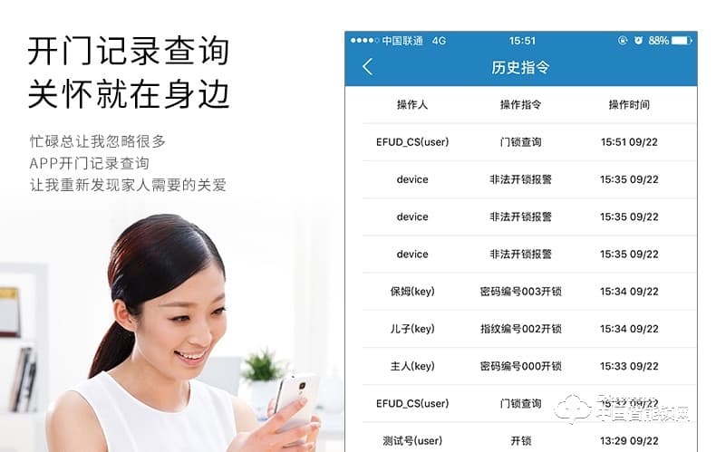 愛而福德指紋鎖 家用防盜門指紋 APP遠(yuǎn)程遙刷卡電子門禁鎖