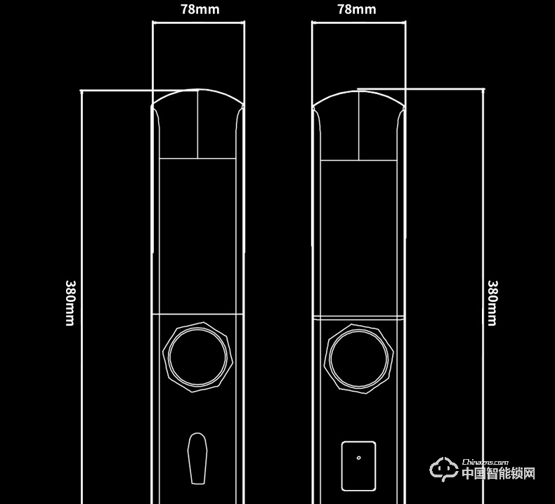 愛而福德指紋鎖 8038家用防盜門鎖智能電子鎖