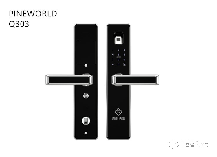 青松沃德智能鎖 直板指紋鎖 家用防盜電子密碼鎖