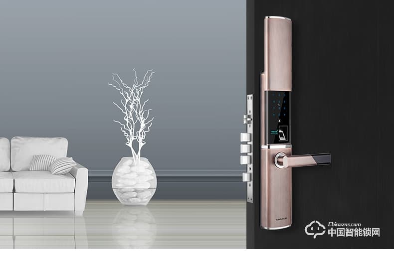 云咖智能鎖K2滑蓋智能門鎖 公司家用防盜門鎖電子鎖