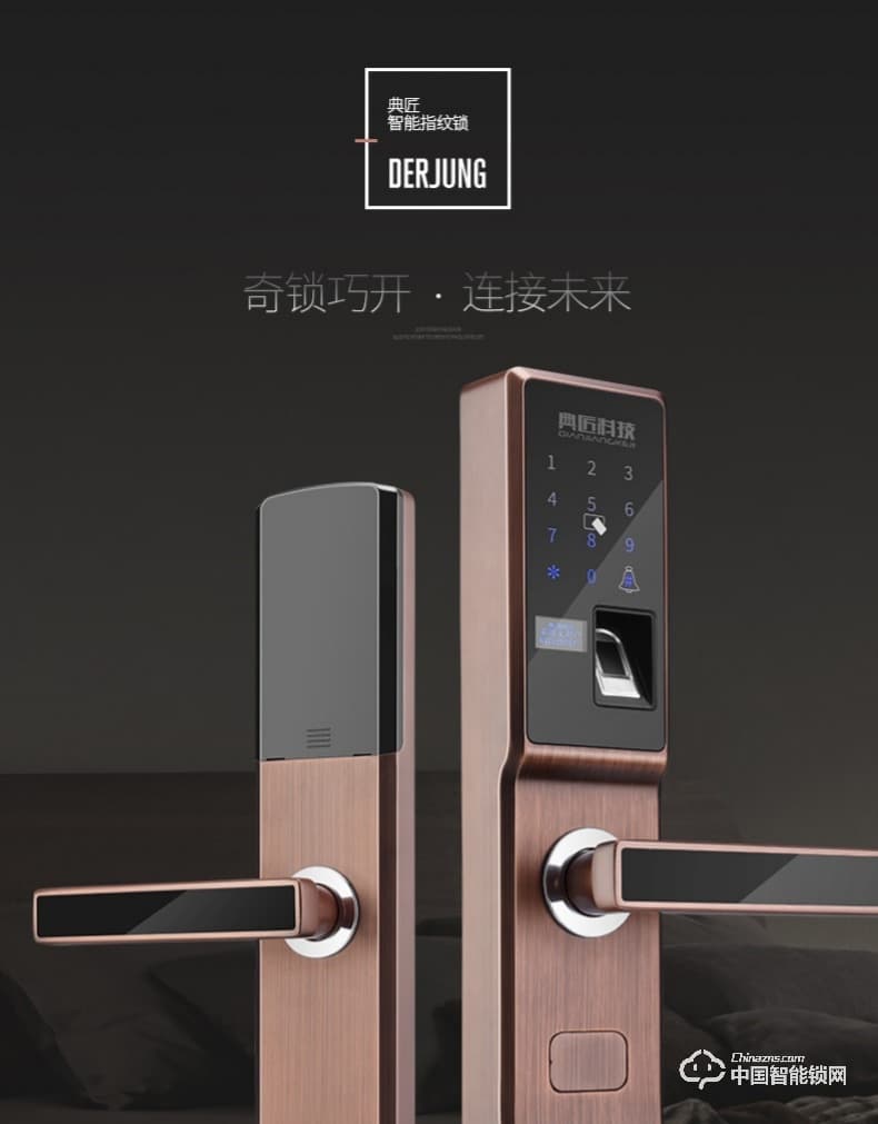 典匠智能鎖 D6013指紋鎖密碼鎖安防智能鎖