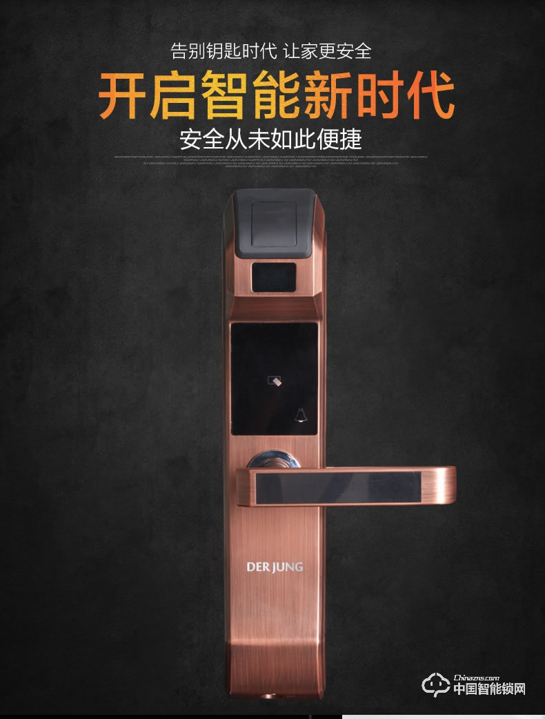 典匠智能鎖 D6017智能家用防盜門半導體指紋鎖密碼鎖