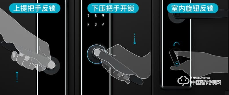 萬維特智能云鎖 家用防盜門鎖智能鎖大門密碼鎖K1