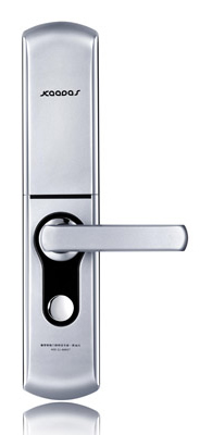 君豪智能鎖 滑蓋指紋鎖 家用防盜密碼刷卡鎖