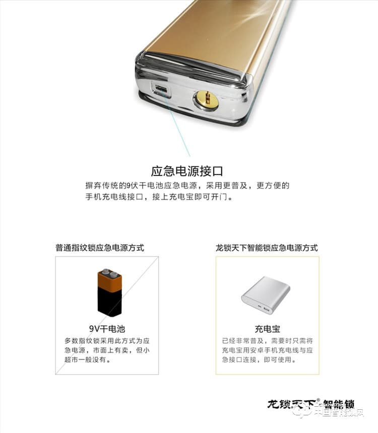 龍鎖天下智能鎖 指紋密碼鎖 防盜門鎖 電子刷卡鎖Z09