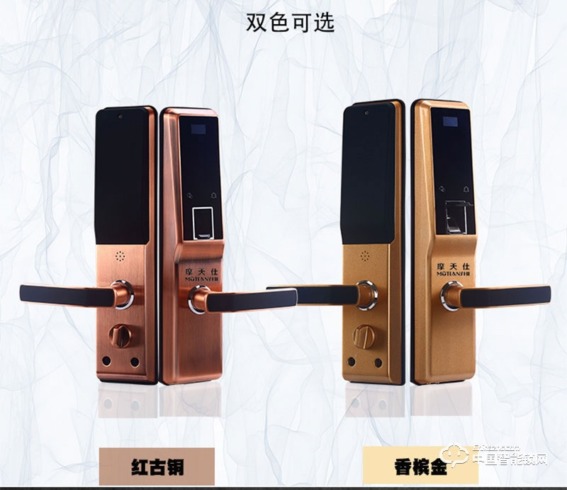 摩天仕智能鎖 智能指紋鎖M8 家用室內(nèi)沒(méi)木門智能鎖