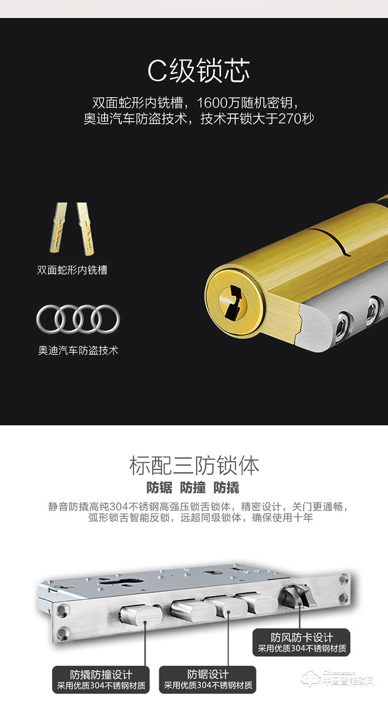 視佳人臉識別鎖 人臉識別鎖家用防盜門智能鎖密碼鎖