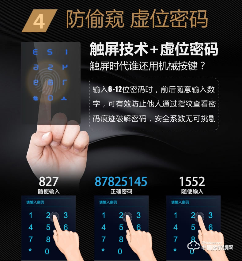 視佳指紋鎖 家用防盜門鎖 防特斯拉線圈智能鎖