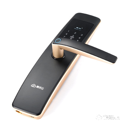 萬佳安騰訊云指紋鎖Q7 直板防盜電子密碼刷卡鎖