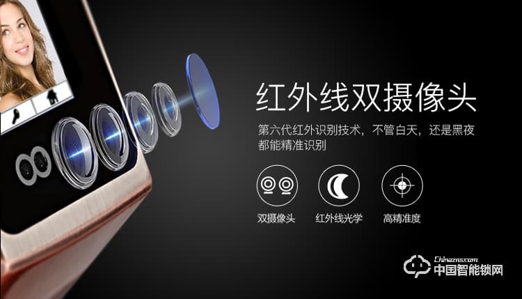 浩宇興智能鎖 人臉識別鎖掃臉門鎖密碼鎖刷卡鎖智能鎖