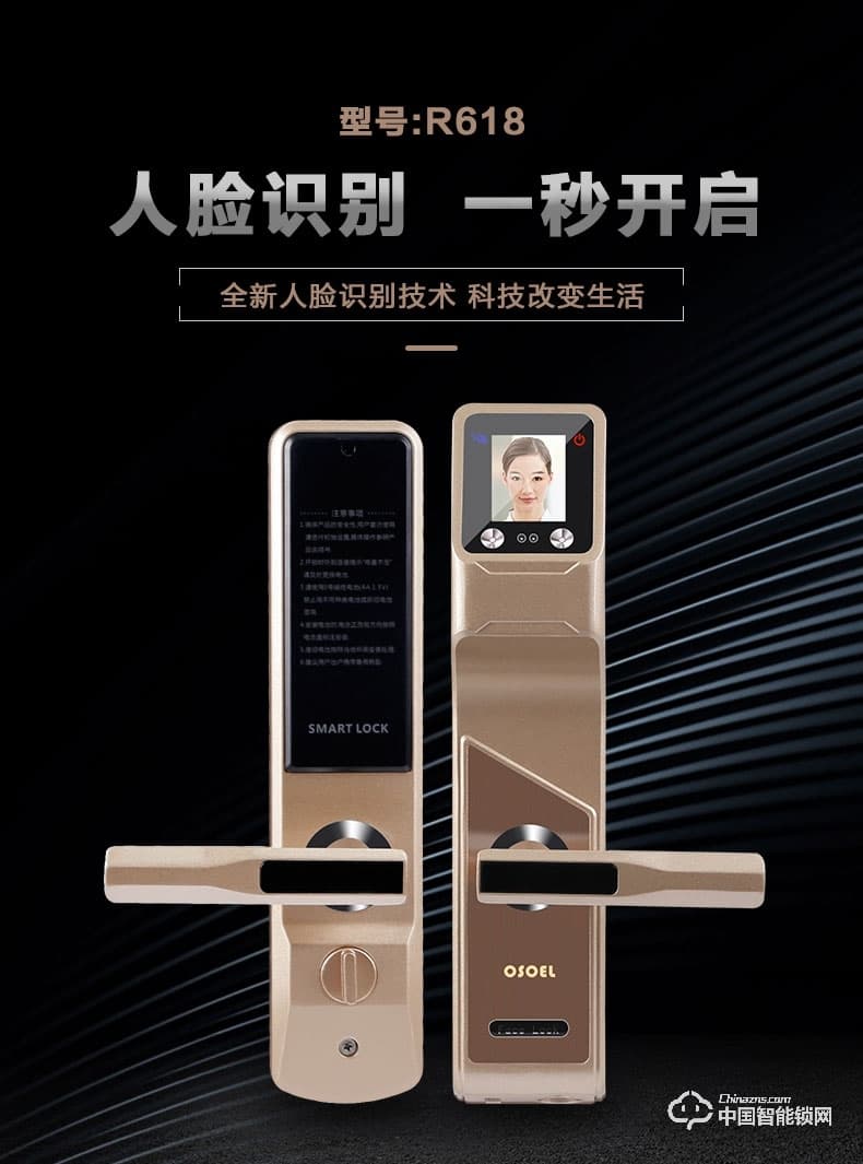 帝豐智能鎖 人臉識(shí)別智能鎖 家用電子密碼鎖