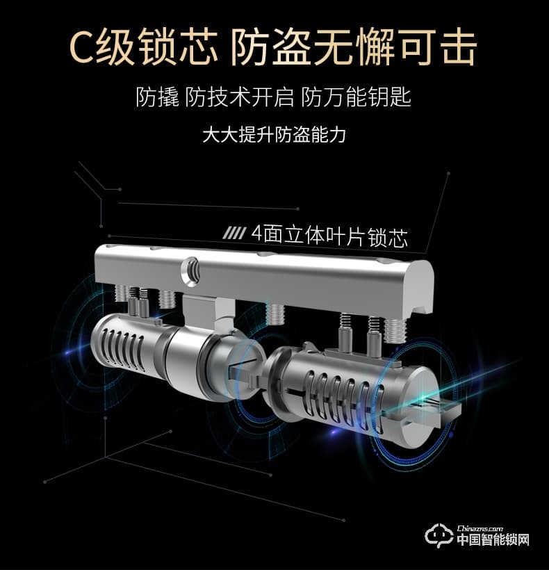 曼亞智能鎖 家用防盜門智能電子密碼識別全自動感應鎖