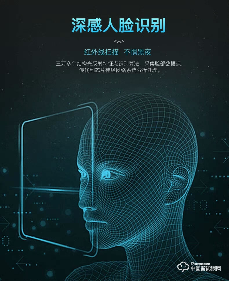智得利智能鎖 人臉識(shí)別智能鎖 家用電子密碼鎖A-098