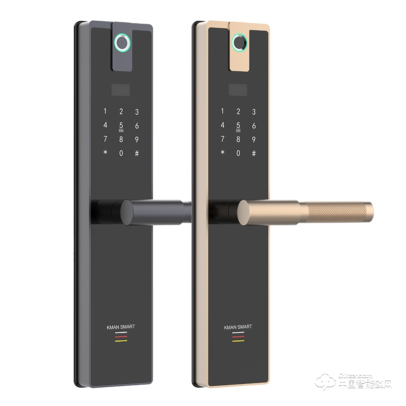 凱曼智能鎖 直板指紋鎖 家用防盜門電子密碼鎖E60A