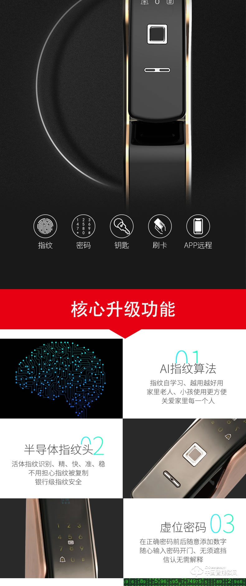 鉅士智能鎖 平安指紋鎖 家用防盜門智能鎖