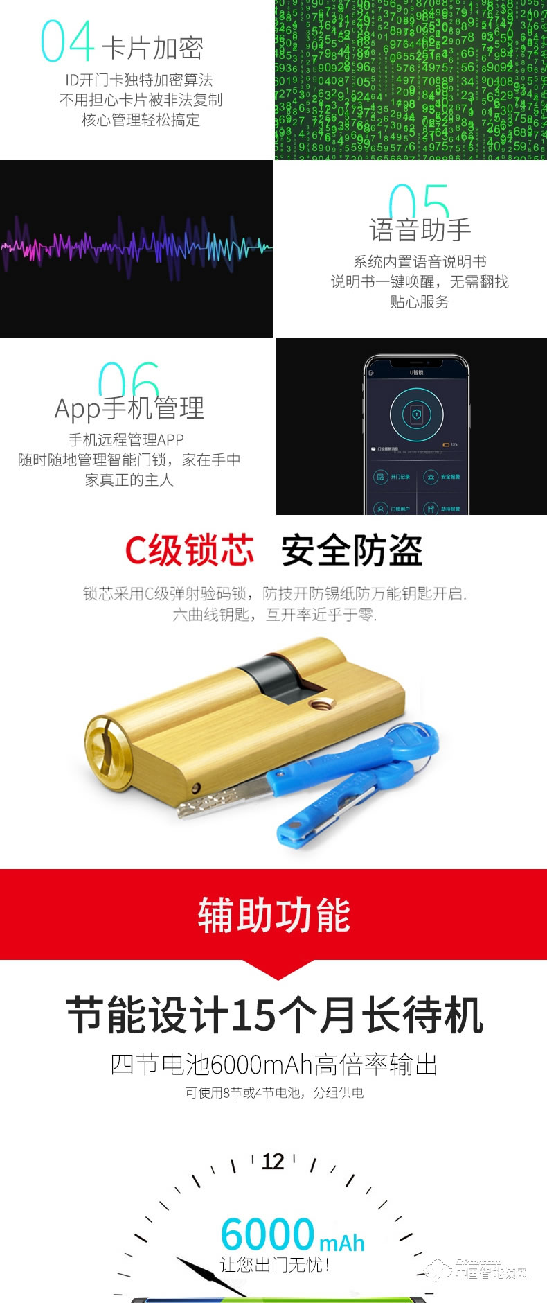 鉅士智能鎖 平安指紋鎖 家用防盜門智能鎖