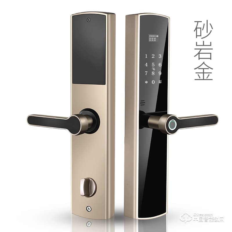 縱橫智能鎖 直板指紋鎖 家用防盜門木門密碼鎖