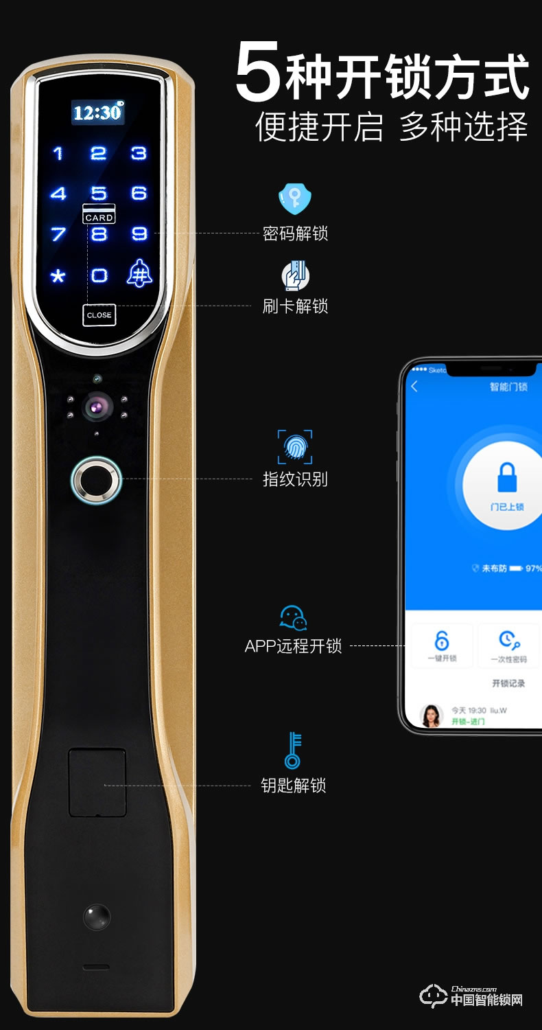 順輝智能鎖 蘭博3號指紋鎖