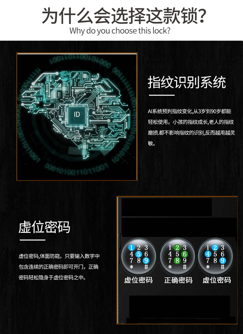 小家丁指紋鎖  H5智能鎖大門鎖磁卡鎖密碼鎖