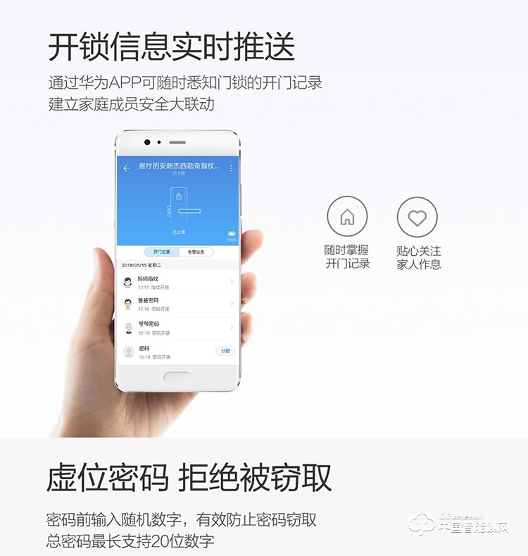西勒奇指紋鎖 SC201V華為智能家居HiLink定制鎖