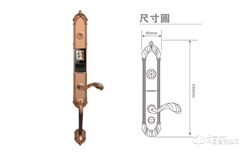 茵朗智能鎖 人臉識(shí)別智能鎖EF18