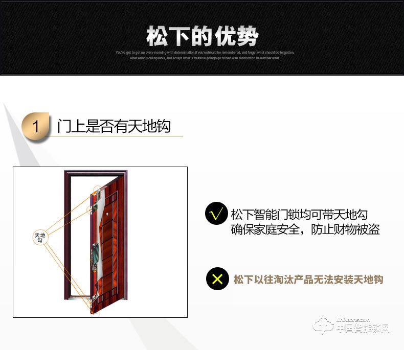 松下指紋鎖 V-N620家用智能C級鎖芯電子門鎖