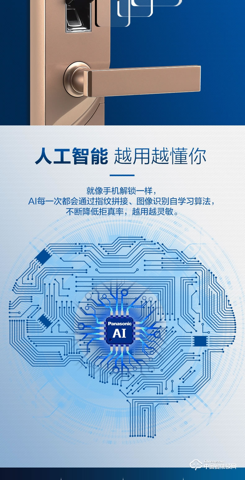 松下指紋鎖 密碼鎖感應酒店賓館王力鎖