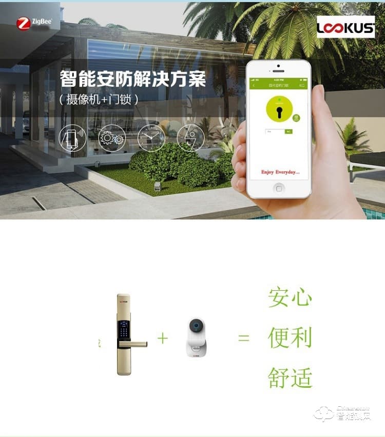 銘港物聯智能鎖 經濟版智能指紋密碼門鎖套餐