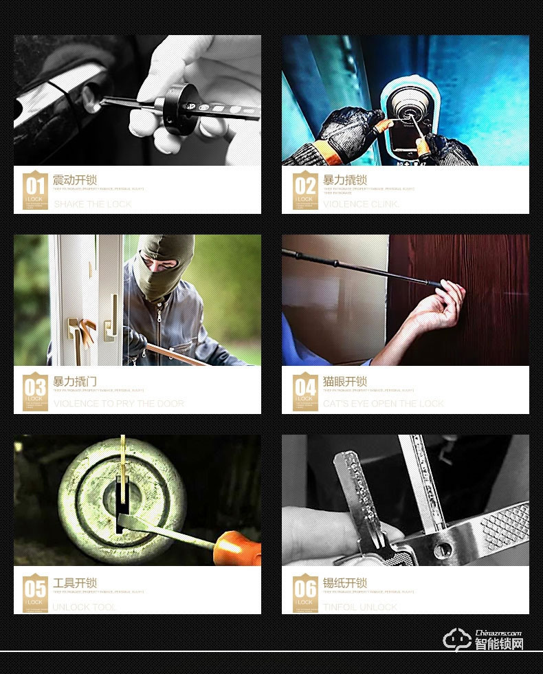 銘港物聯智能鎖 黑金剛智能指紋密碼門鎖套餐