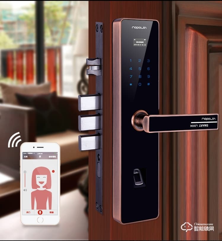 蕙立指紋鎖 APP指紋密碼鎖公寓鎖物聯鎖