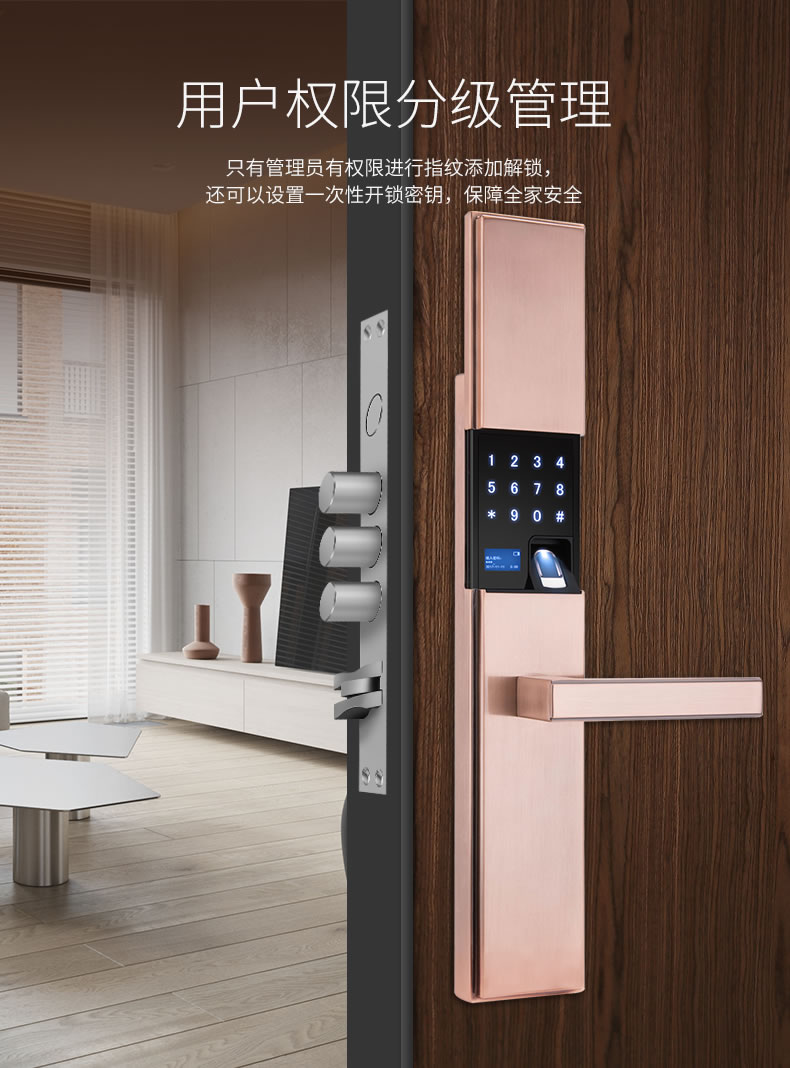 圣非格指紋鎖 滑蓋指紋鎖電子鎖IC卡感應(yīng)鎖