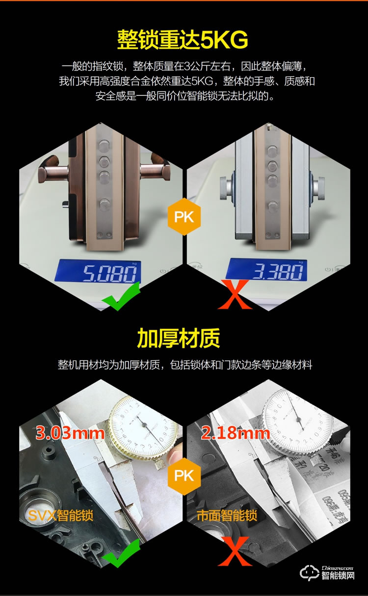 安諾斯智能鎖 智能鎖指紋密碼門鎖ANS600