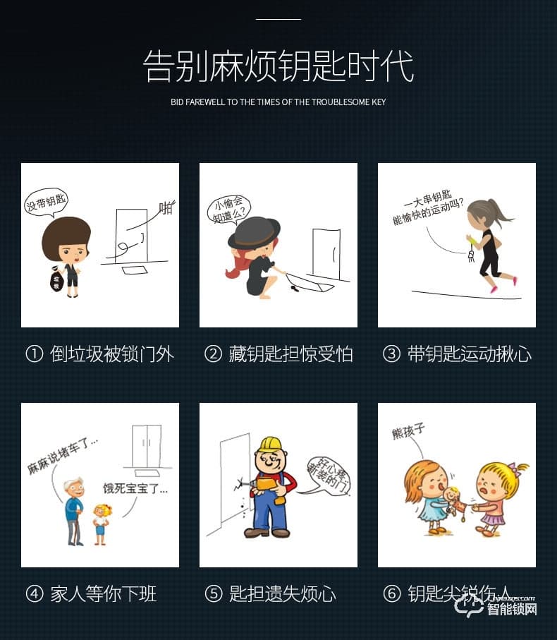 標居智能鎖 A6系列指紋密碼鎖 家用智能門鎖