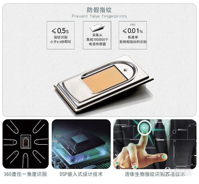 標居智能鎖 A7系列指紋密碼鎖 家用防盜智能鎖